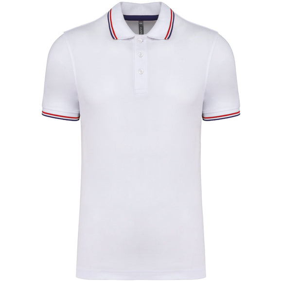 Polo classique golf maille piqué - K250 polo homme: minimum 5 pièces Kariban Blanc / marine / rouge S 
