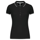 Polo classique golf maille piqué - K251 Polo femme :minimum 5 pièces Kariban Noir / gris léger/ blanc XS 