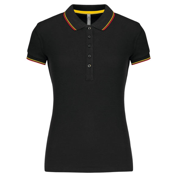Polo classique golf maille piqué - K251 Polo femme :minimum 5 pièces Kariban Noir / rouge /jaune XS 