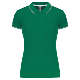 Polo classique golf maille piqué - K251 Polo femme :minimum 5 pièces Kariban Vert / gris / blanc XS 