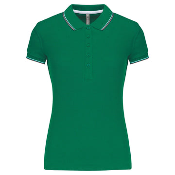 Polo classique golf maille piqué - K251 Polo femme :minimum 5 pièces Kariban Vert / gris / blanc XS 