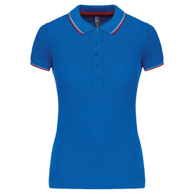 Polo classique golf maille piqué - K251 Polo femme :minimum 5 pièces Kariban Royal / rouge / blanc XS 