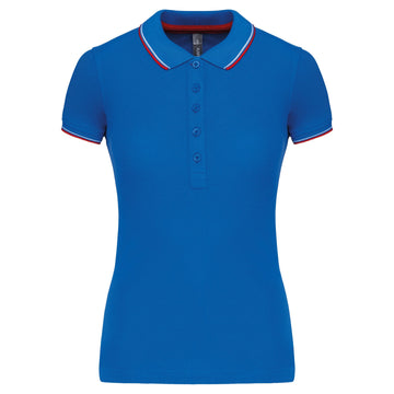 Polo classique golf maille piqué - K251 Polo femme :minimum 5 pièces Kariban Royal / rouge / blanc XS 