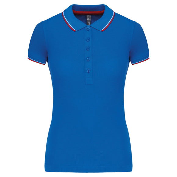 Polo classique golf maille piqué - K251 Polo femme :minimum 5 pièces Kariban Royal / rouge / blanc XS 