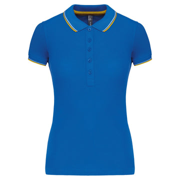 Polo classique golf maille piqué - K251 Polo femme :minimum 5 pièces Kariban Royal / jaune / blanc XS 