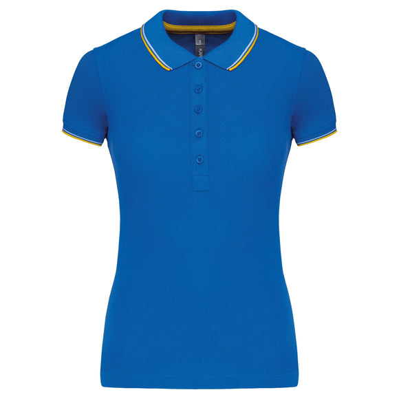 Polo classique golf maille piqué - K251 Polo femme :minimum 5 pièces Kariban Royal / jaune / blanc XS 