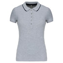 Polo classique golf maille piqué - K251 Polo femme :minimum 5 pièces Kariban Gris / marine /blanc XS 