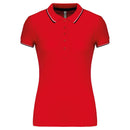 Polo classique golf maille piqué - K251 Polo femme :minimum 5 pièces Kariban Rouge / marine / blanc XS 