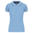 Polo classique golf maille piqué - K251 Polo femme :minimum 5 pièces Kariban Ciel / marine / blanc XS 