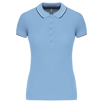 Polo classique golf maille piqué - K251 Polo femme :minimum 5 pièces Kariban Ciel / marine / blanc XS 