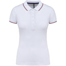 Polo classique golf maille piqué - K251 Polo femme :minimum 5 pièces Kariban Blanc / marine / rouge XS 