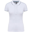 Polo classique golf maille piqué - K251 Polo femme :minimum 5 pièces Kariban Blanc / ciel / gris XS 