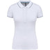 Polo classique golf maille piqué - K251 Polo femme :minimum 5 pièces Kariban Blanc / ciel / gris XS 