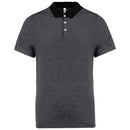 Polo bicolore - K260 polo homme: minimum 5 pièces Kariban gris/noir S 