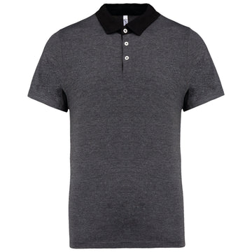 Polo bicolore - K260 polo homme: minimum 5 pièces Kariban gris/noir S 