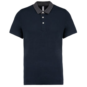 Polo bicolore - K260 polo homme: minimum 5 pièces Kariban marine / dark grey S 