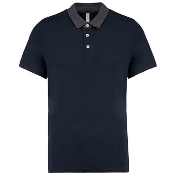 Polo bicolore - K260 polo homme: minimum 5 pièces Kariban marine / dark grey S 