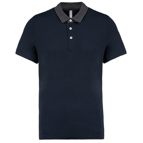Polo bicolore - K260 polo homme: minimum 5 pièces Kariban marine / dark grey S 