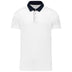 Polo bicolore - K260 polo homme: minimum 5 pièces Kariban blanc/marine S 