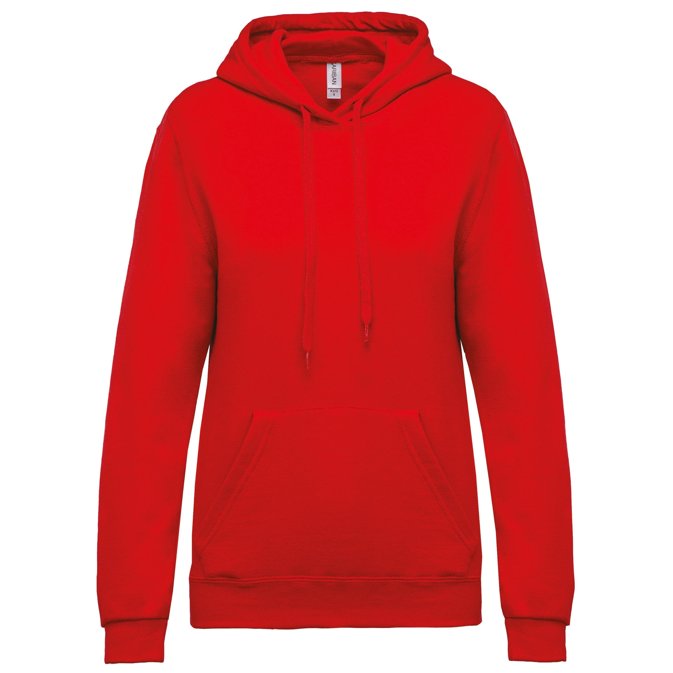 Sweat capuche esprit club - K473 pull femmme : minimum 5 pièces Kariban Rouge XS 