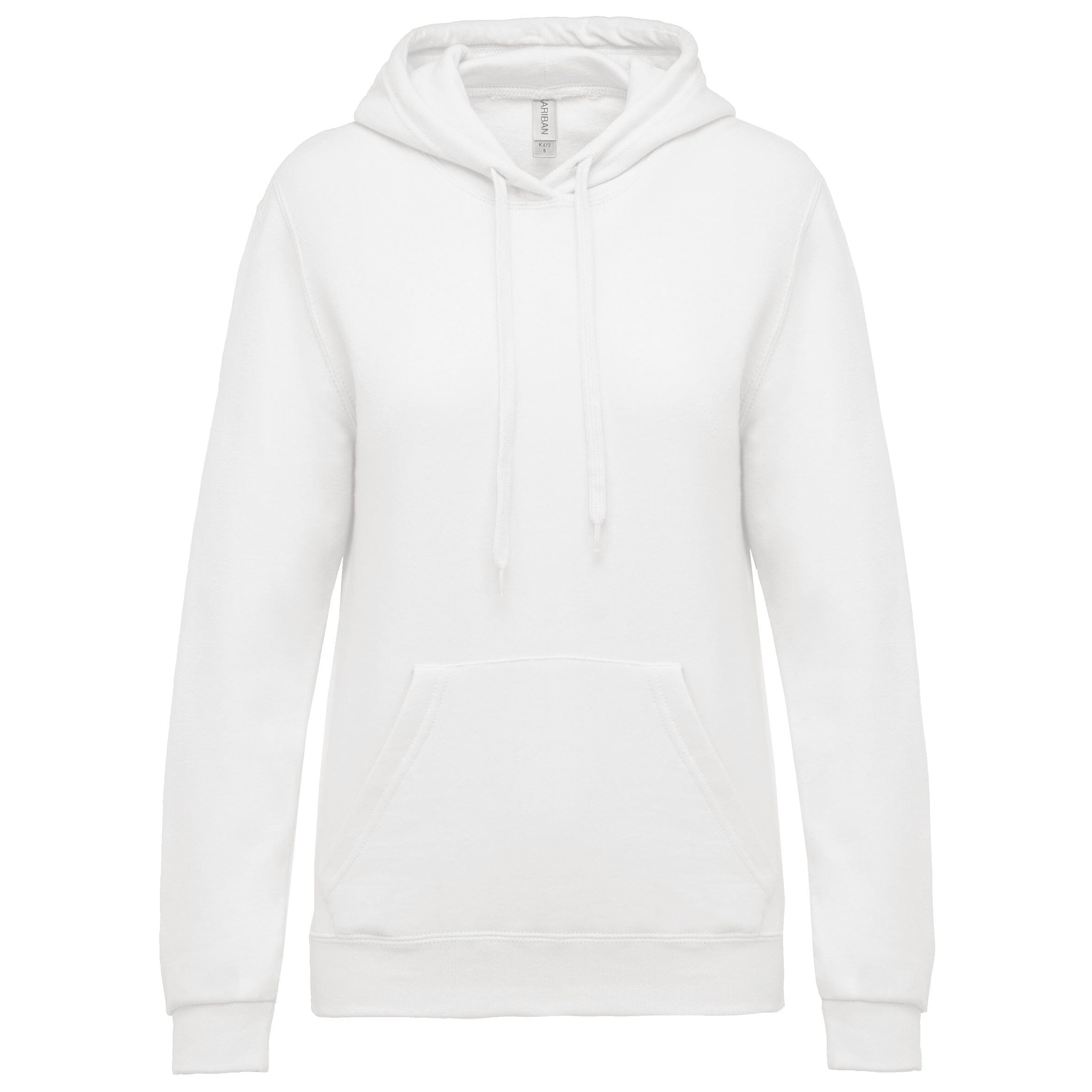 Sweat capuche esprit club - K473 pull femmme : minimum 5 pièces Kariban Blanc XS 