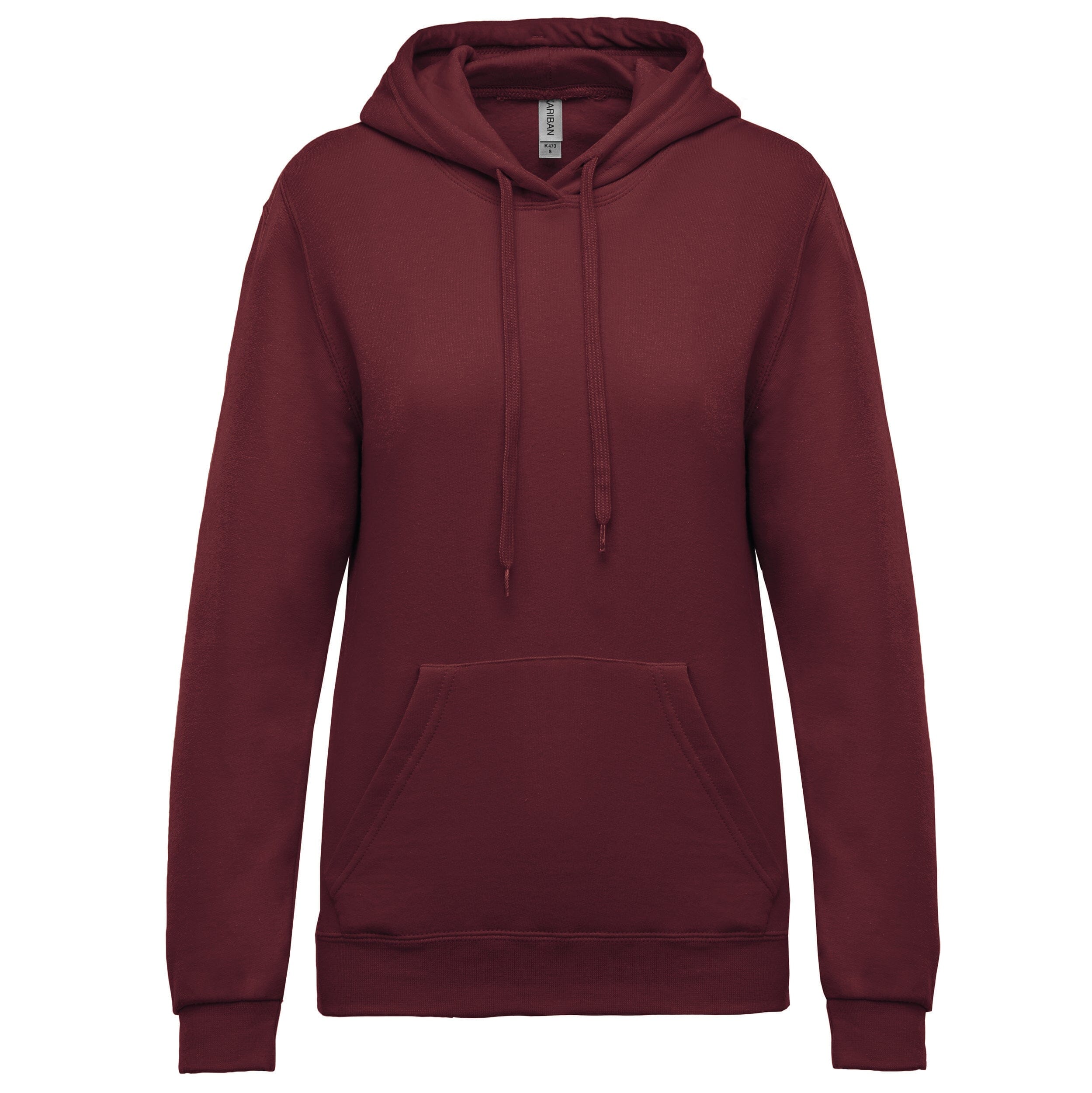 Sweat capuche esprit club - K473 pull femmme : minimum 5 pièces Kariban Bordeaux XS 