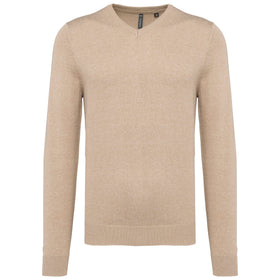 Pull col V golf team - K965 pull homme: minimum 5 pièces Kariban Beige S 