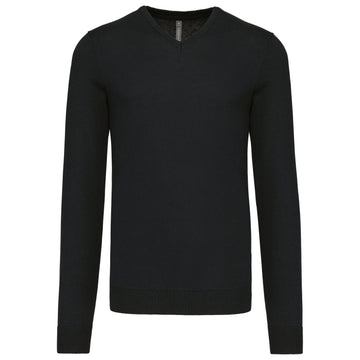 Pull col V golf team - K965 pull homme: minimum 5 pièces Kariban Noir S 