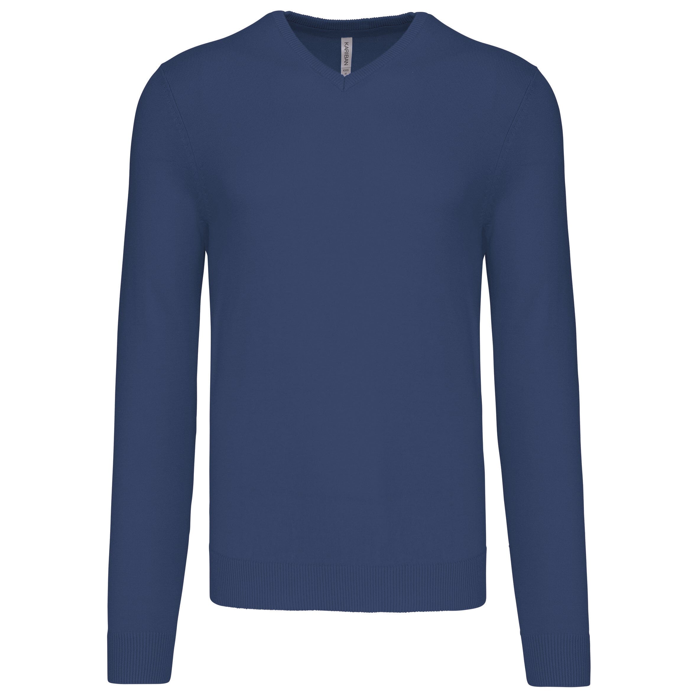 Pull col V golf team - K965 pull homme: minimum 5 pièces Kariban Deep blue S 