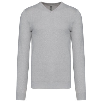 Pull col V golf team - K965 pull homme: minimum 5 pièces Kariban Gris menagé S 