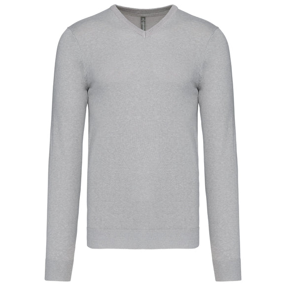Pull col V golf team - K965 pull homme: minimum 5 pièces Kariban Gris menagé S 