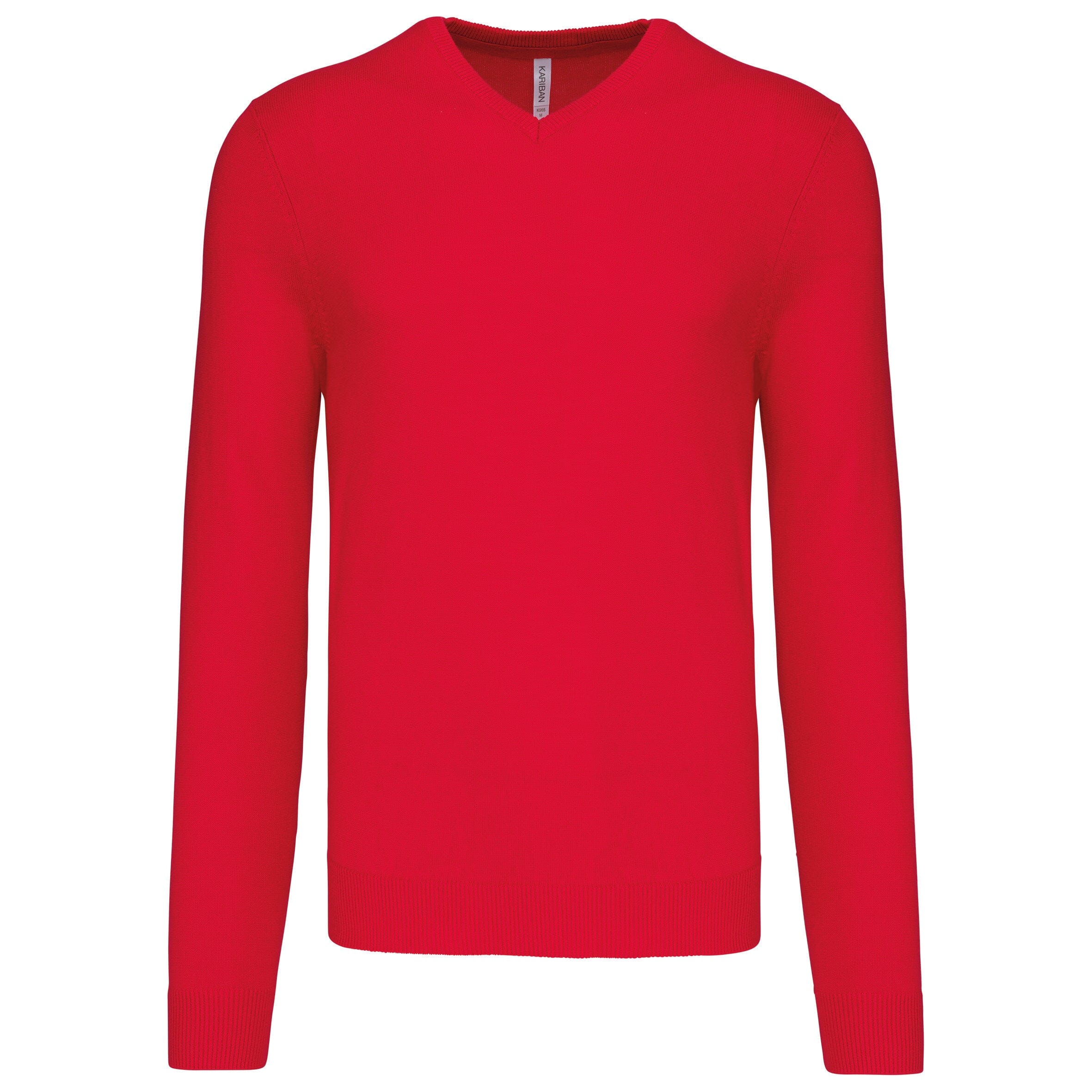 Pull col V golf team - K965 pull homme: minimum 5 pièces Kariban Rouge S 