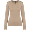 Pull col V golf team - K966 pull femme: minimum 5 pièces Kariban Beige XS 