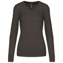 Pull col V golf team - K966 pull femme: minimum 5 pièces Kariban Dark grey XS 