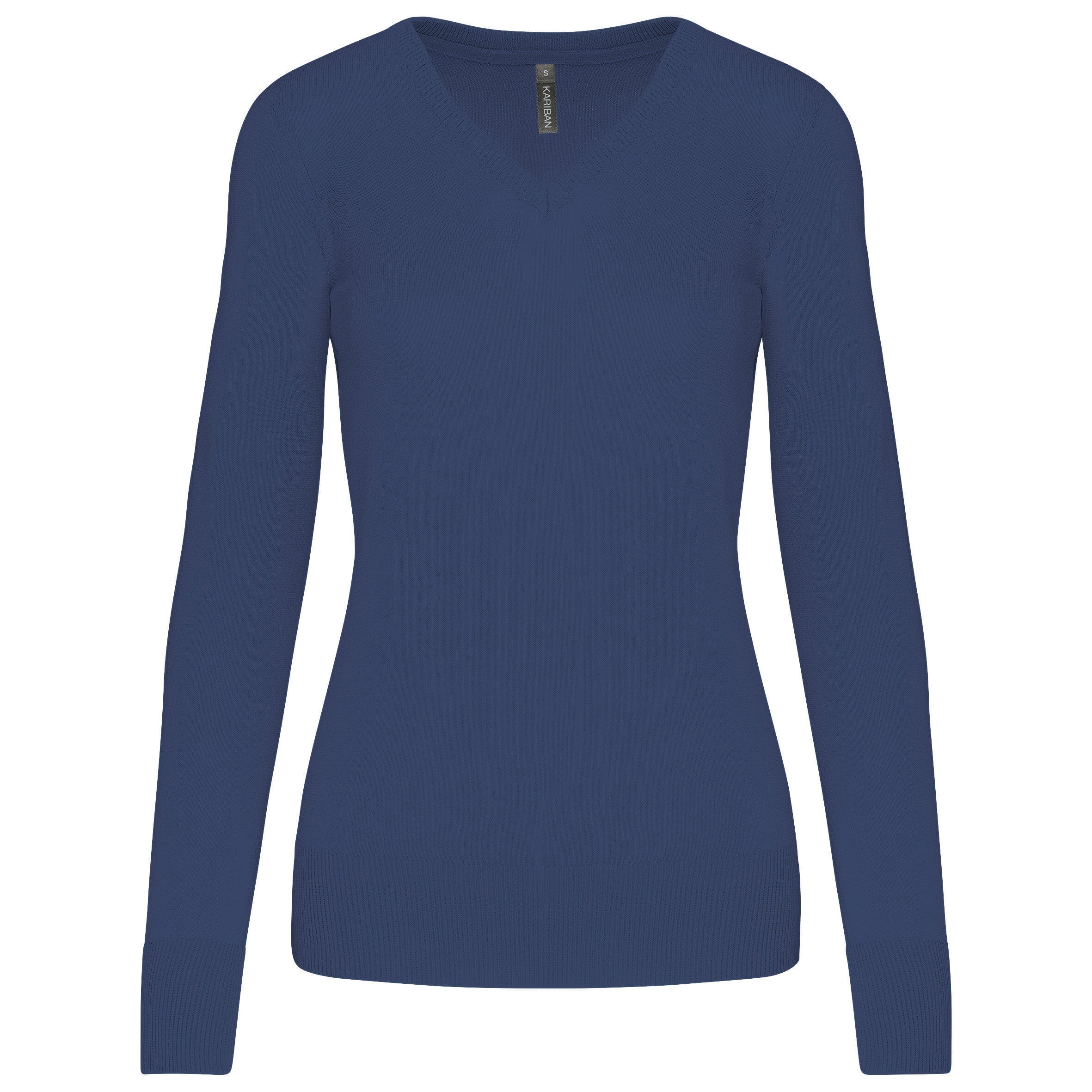 Pull col V golf team - K966 pull femme: minimum 5 pièces Kariban Deep blue XS 