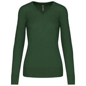 Pull col V golf team - K966 pull femme: minimum 5 pièces Kariban Forest XS 