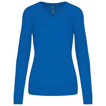Pull col V golf team - K966 pull femme: minimum 5 pièces Kariban Royal XS 