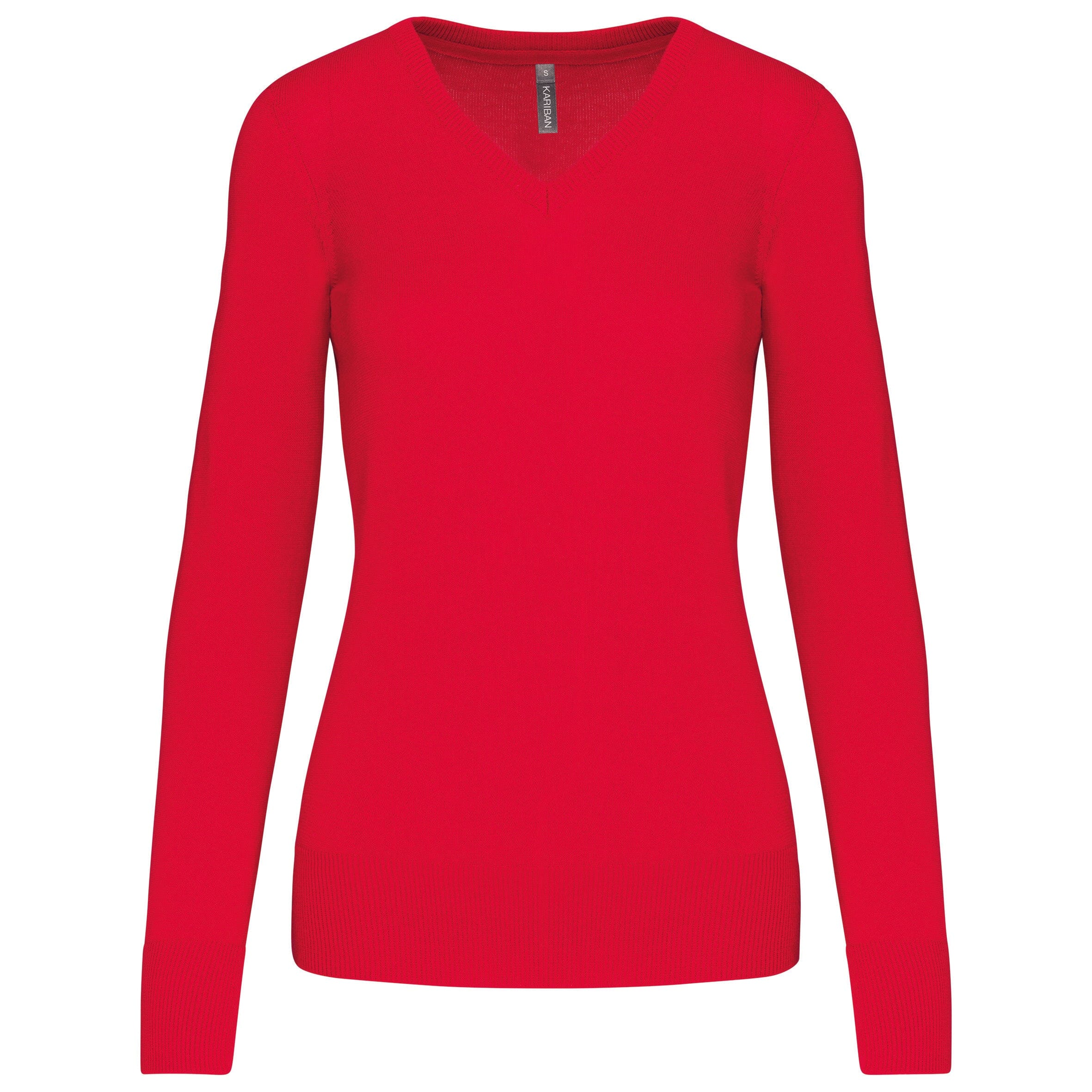 Pull col V golf team - K966 pull femme: minimum 5 pièces Kariban Rouge XS 