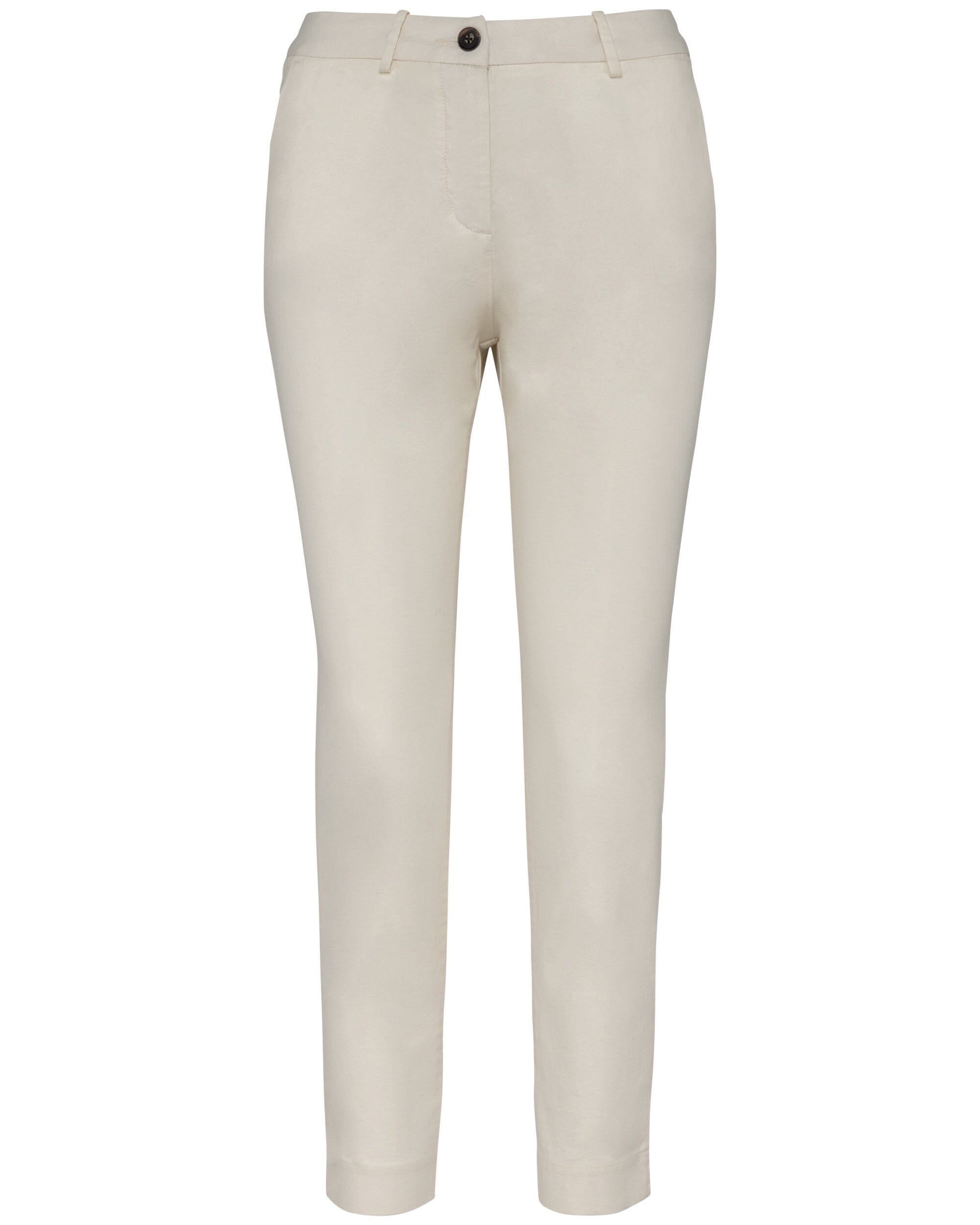 Pantalon chino 7/8 écoresponsable NS-737 pantalon femme: aucun minimum Native spirit Ivoire 38 