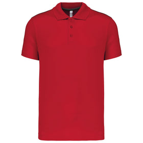Polo technique team golf- PA480 polo homme: minimum 5 pièces Pro act rouge XS 
