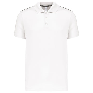 Polo technique team golf- PA480 polo homme: minimum 5 pièces Pro act blanc XS 