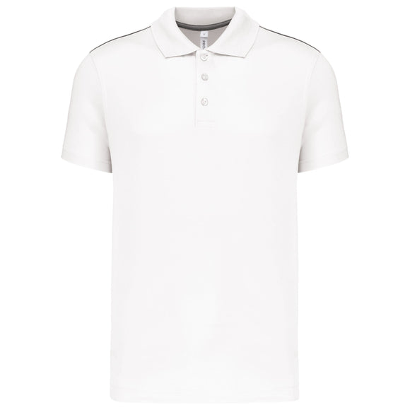 Polo technique team golf- PA480 polo homme: minimum 5 pièces Pro act blanc XS 