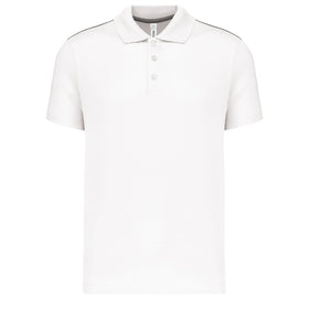 Polo manches courtes junior - PA488 polo junior: minimum 5 pièces Pro act blanc 4-6 ans 