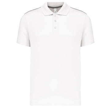 Polo manches courtes junior - PA488 polo junior: minimum 5 pièces Pro act blanc 4-6 ans 