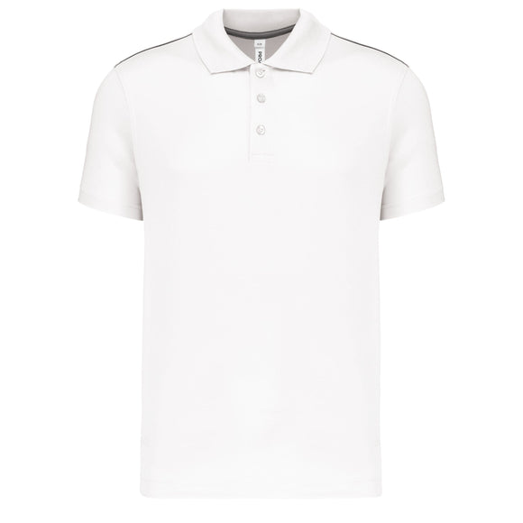 Polo manches courtes junior - PA488 polo junior: minimum 5 pièces Pro act blanc 4-6 ans 