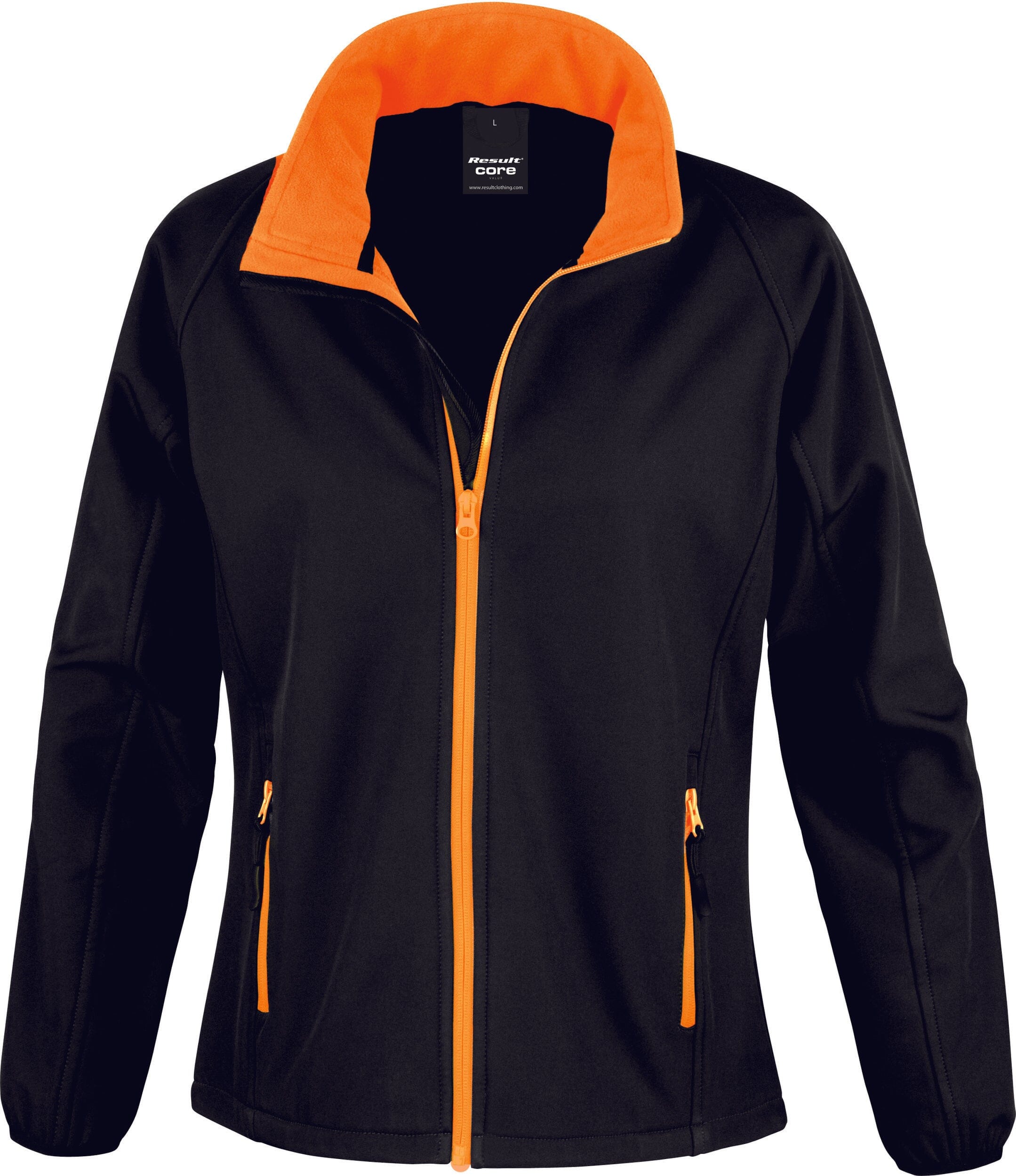 Veste softshell équipe de golf - R231 F veste femme : minimum 5 pièces Result noir/orange XS 