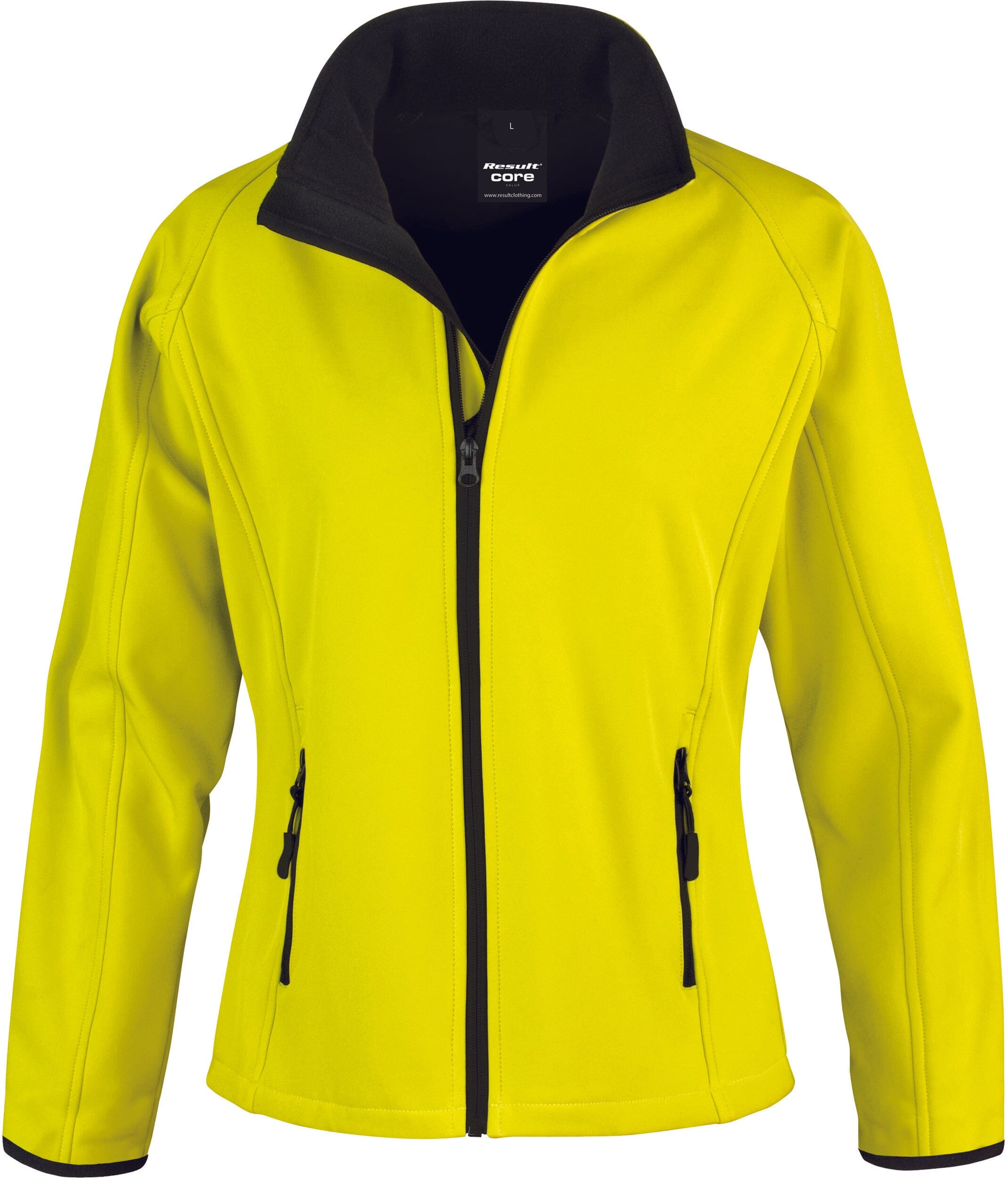 Veste softshell équipe de golf - R231 F veste femme : minimum 5 pièces Result jaune/noir XS 