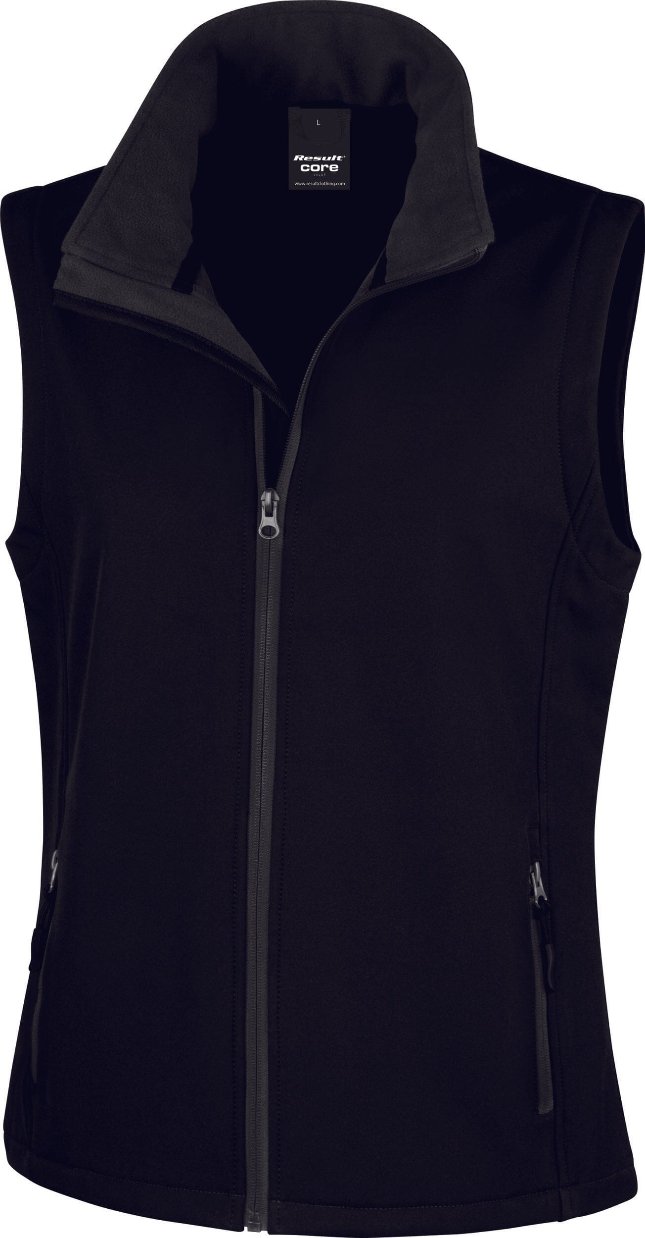 Bodywarmer Softshell - R232F Veste femme: minimum 5 pièces Result Noir/noir XS 