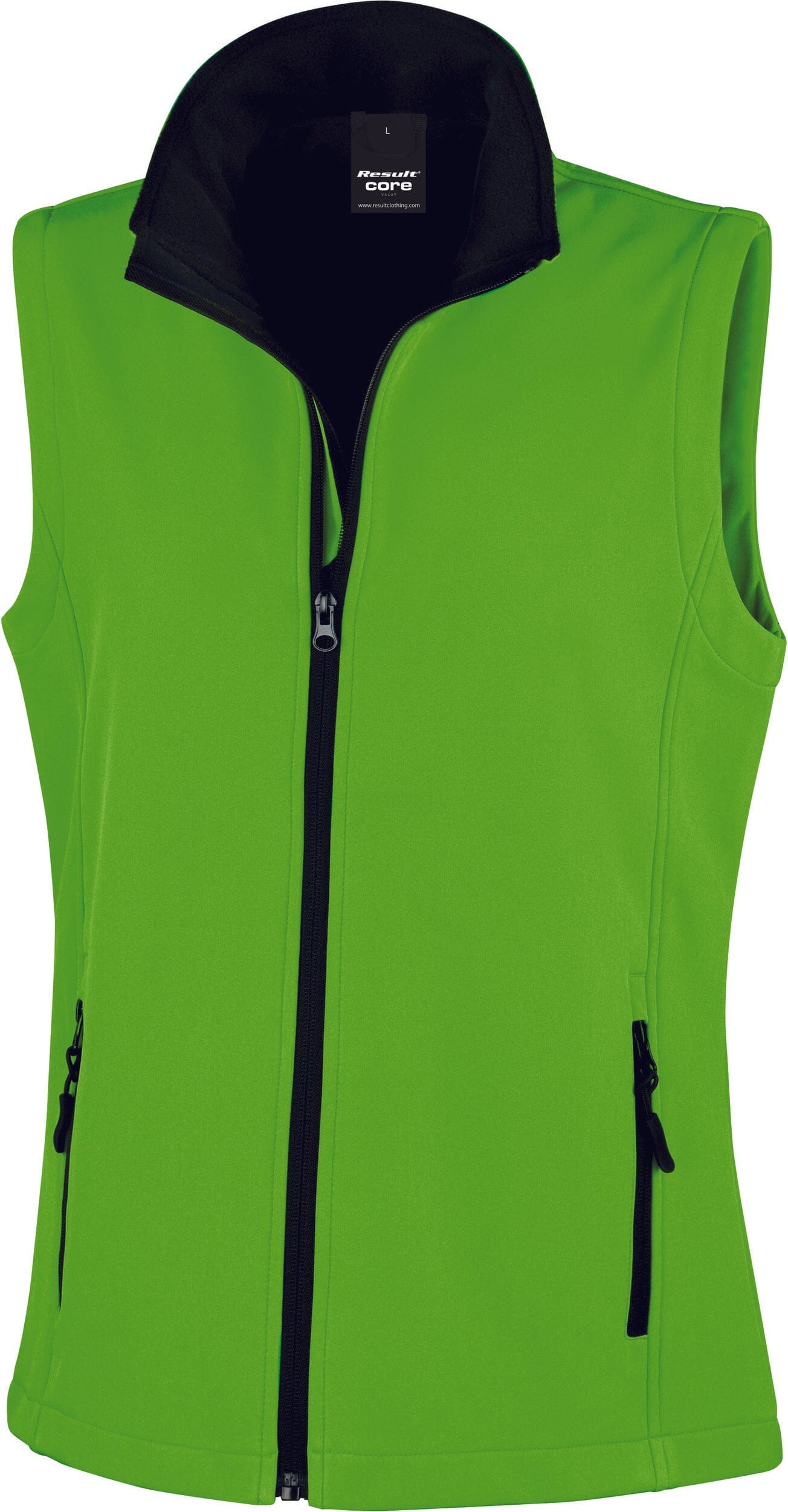 Bodywarmer Softshell - R232F Veste femme: minimum 5 pièces Result Vert/noir XS 