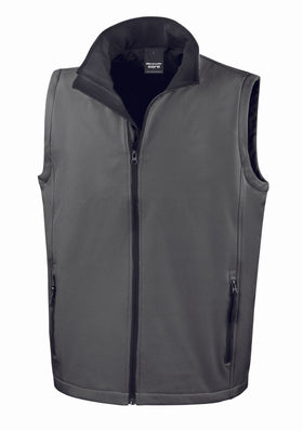 Bodywarmer Softshell - R232M Veste homme : minimum 5 pièces Result Gris/noir S 